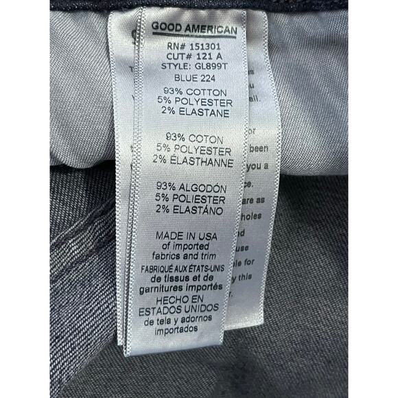 Good American Jeans Size 26 Good Legs High Rise Dark Wash Ankle Preppy - Picture 9 of 9